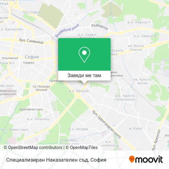 Специализиран Наказателен съд карта