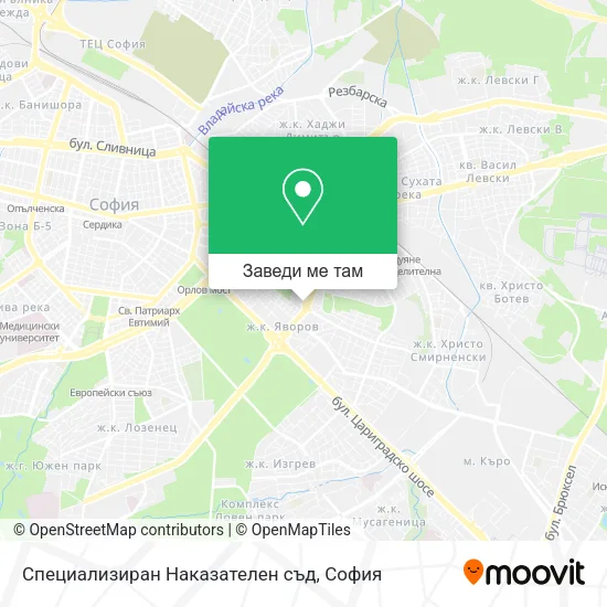 Специализиран Наказателен съд карта