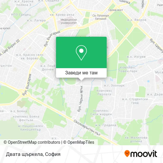 Двата щъркела карта