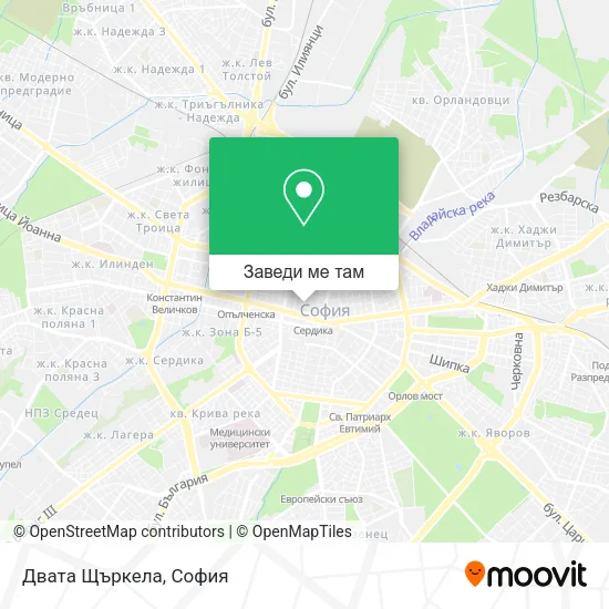 Двата Щъркела карта