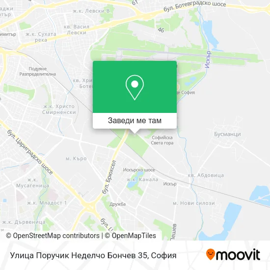 Улица Поручик Неделчо Бончев 35 карта