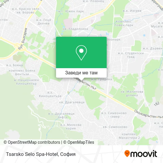 Tsarsko Selo Spa-Hotel карта