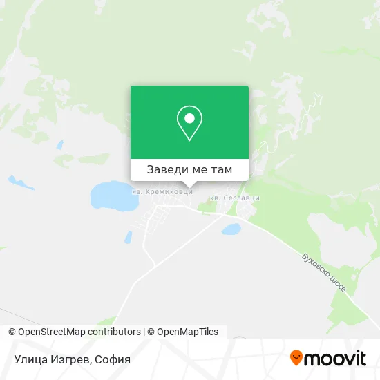 Улица Изгрев карта