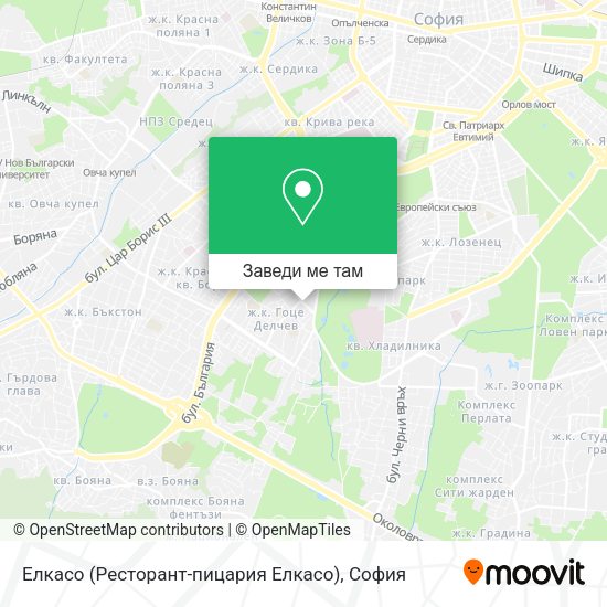 Елкасо (Ресторант-пицария Елкасо) карта