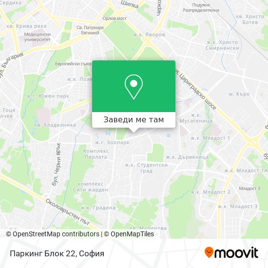 Паркинг Блок 22 карта