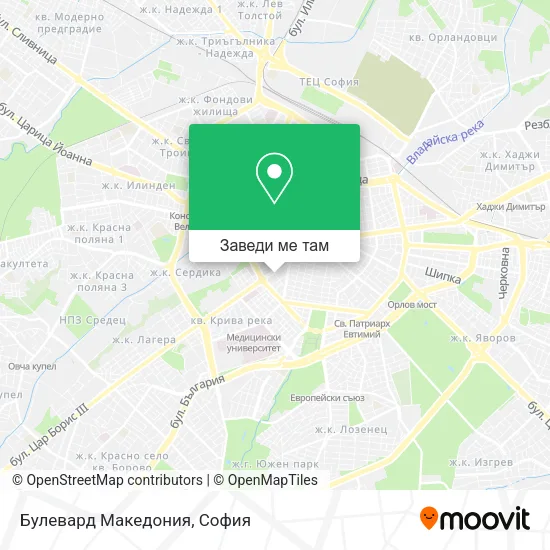 Булевард Македония карта