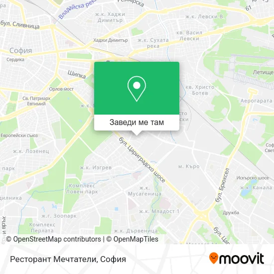 Ресторант Мечтатели карта
