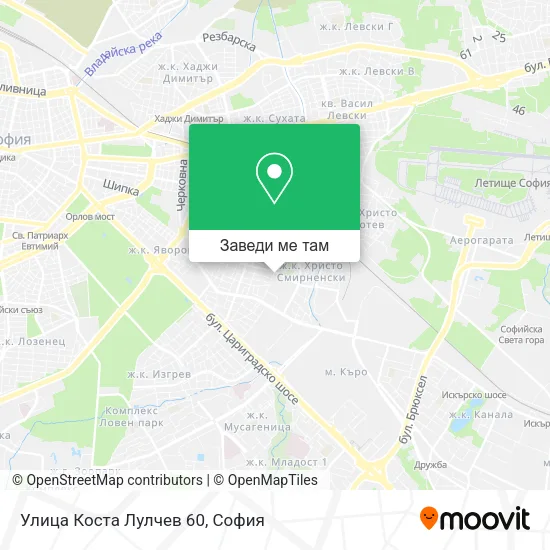 Улица Коста Лулчев 60 карта