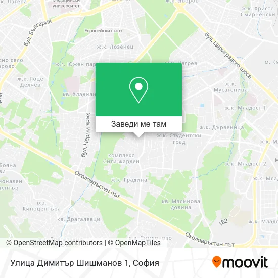 Улица Димитър Шишманов 1 карта