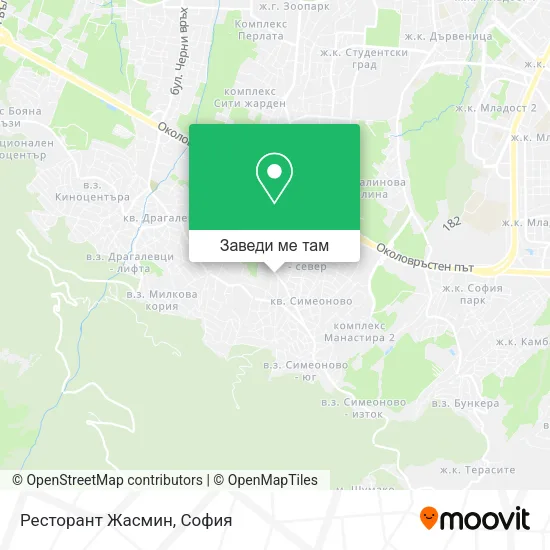 Ресторант Жасмин карта