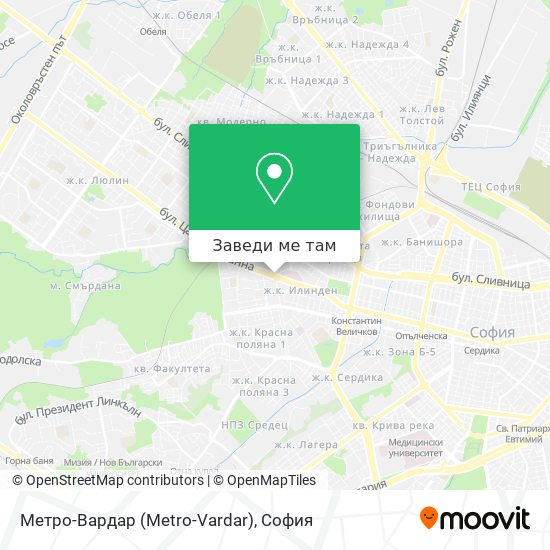 Метро-Вардар (Metro-Vardar) карта