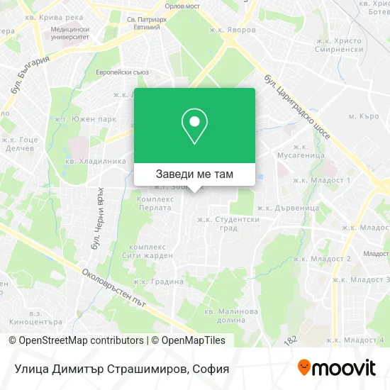 Улица Димитър Страшимиров карта