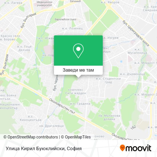 Улица Кирил Буюклийски карта