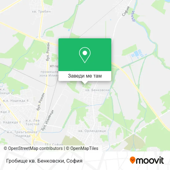 Гробище кв. Бенковски карта