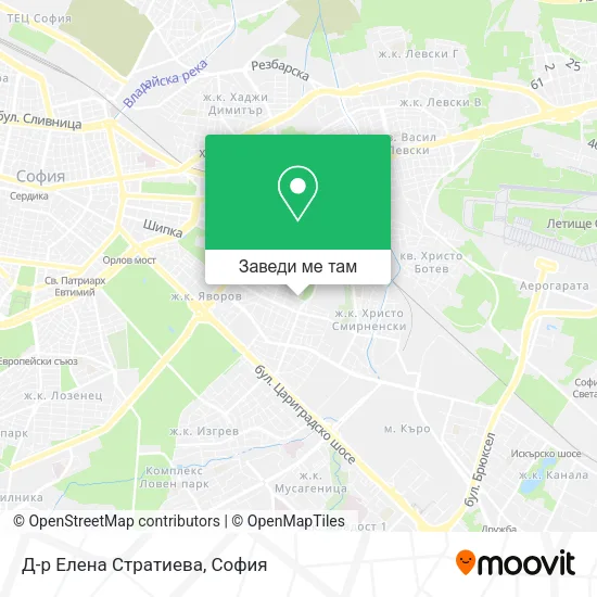 Д-р Елена Стратиева карта