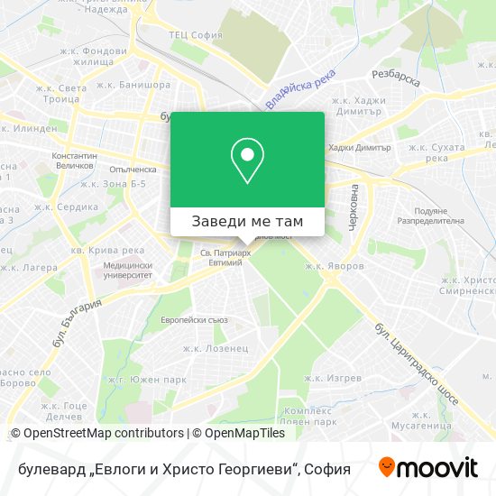 булевард „Евлоги и Христо Георгиеви“ карта