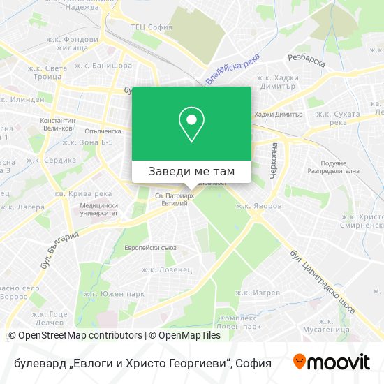 булевард „Евлоги и Христо Георгиеви“ карта