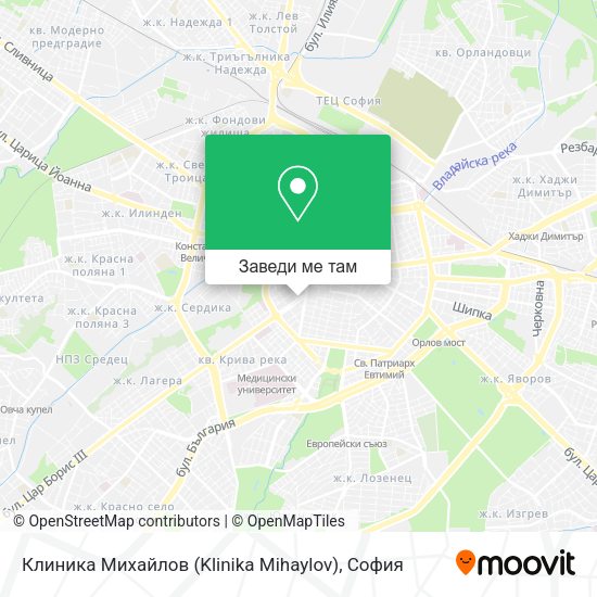 Клиника Михайлов (Klinika Mihaylov) карта
