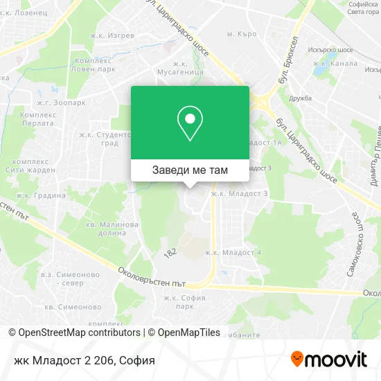 жк Младост 2 206 карта