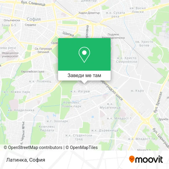 Латинка карта