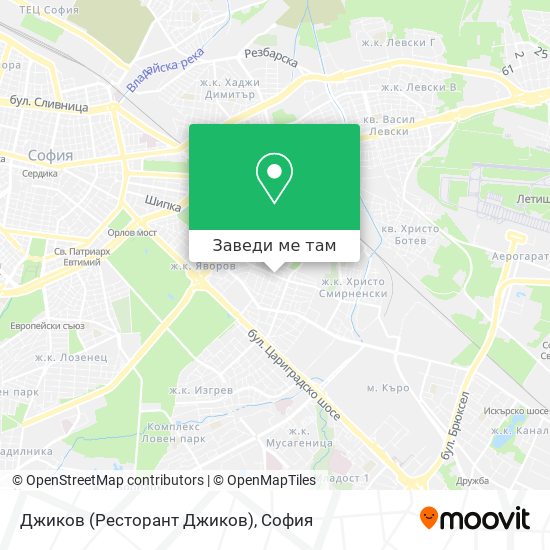 Джиков (Ресторант Джиков) карта
