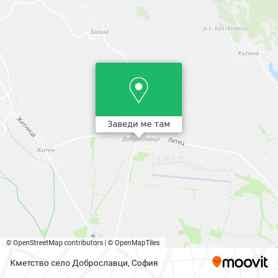 Кметство село Доброславци карта