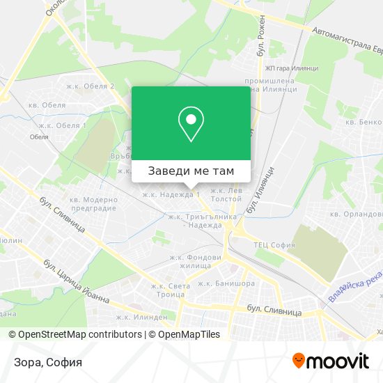 Зора карта