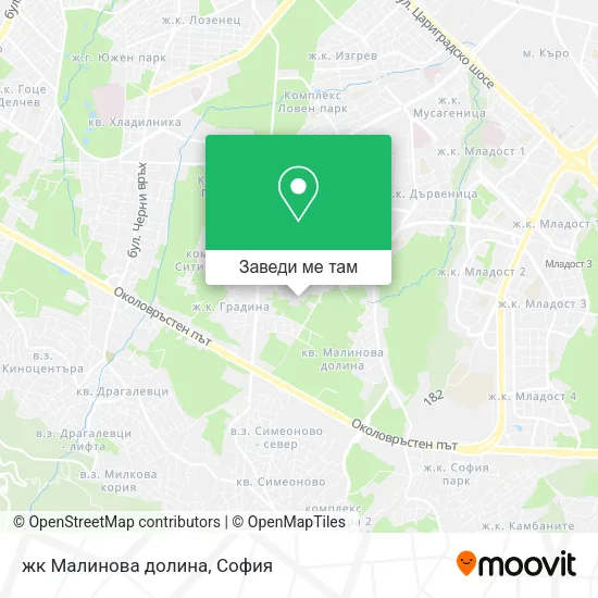 жк Малинова долина карта