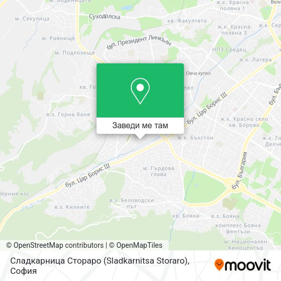 Сладкарница Стораро (Sladkarnitsa Storaro) карта