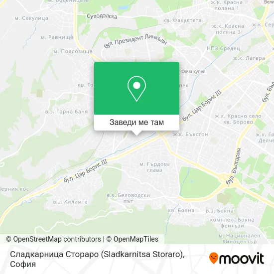 Сладкарница Стораро (Sladkarnitsa Storaro) карта