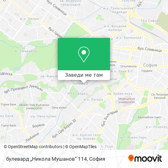 булевард „Никола Мушанов“ 114 карта