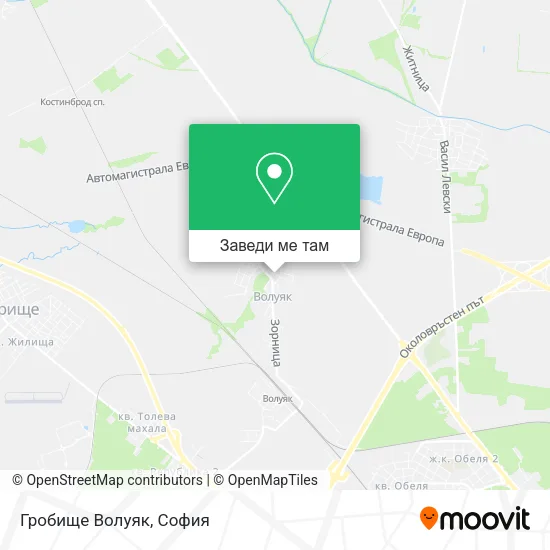 Гробище Волуяк карта