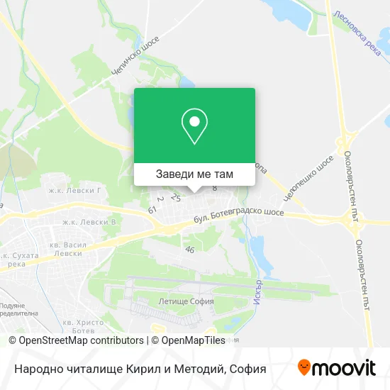 Народно читалище Кирил и Методий карта