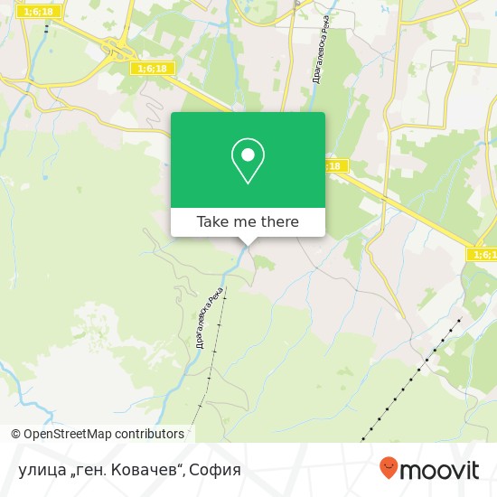 улица „ген. Ковачев“ карта