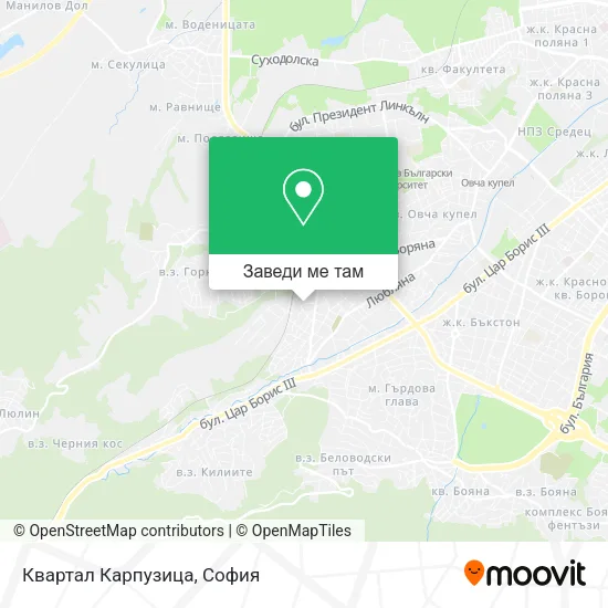 Квартал Карпузица карта