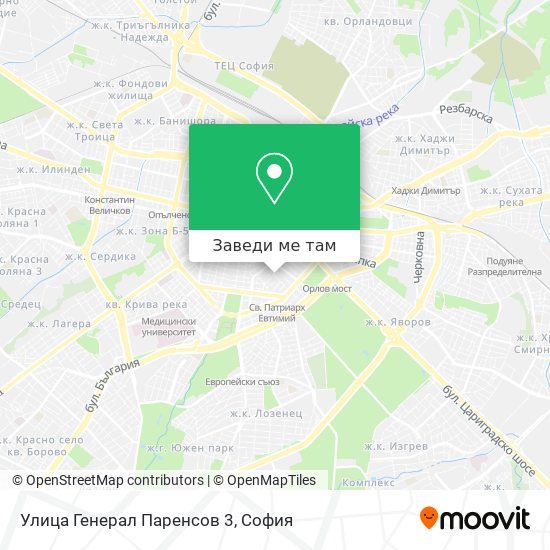 Улица Генерал Паренсов 3 карта