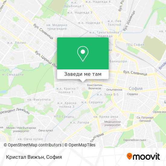 Кристал Вижън карта