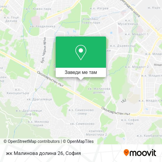 жк Малинова долина 26 карта
