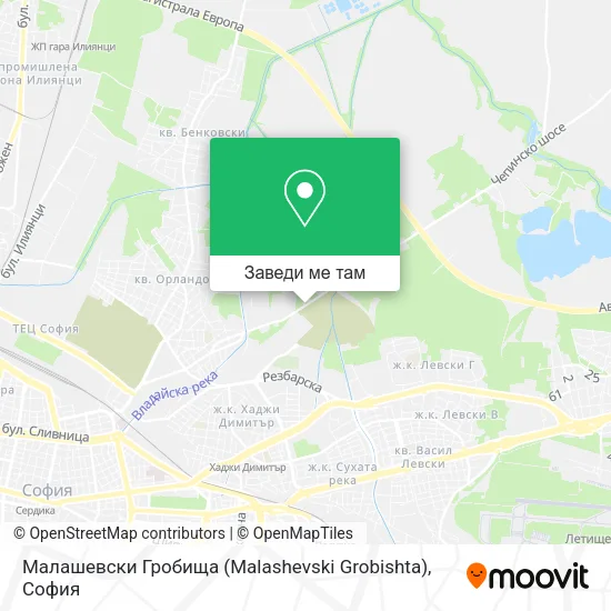 Малашевски Гробища (Malashevski Grobishta) карта