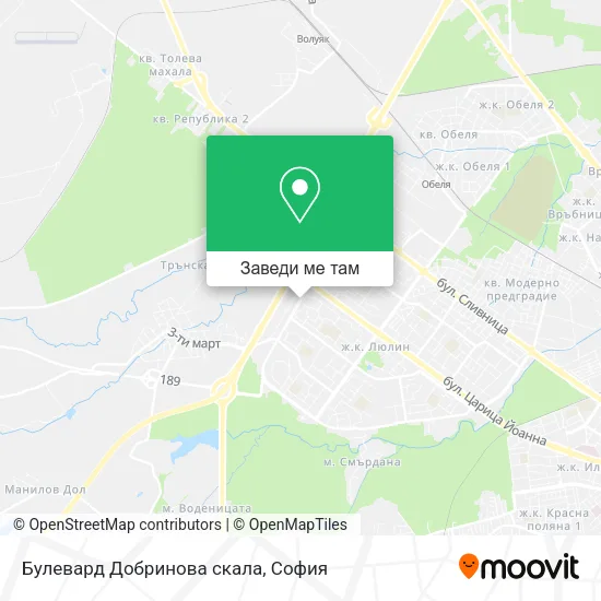 Булевард Добринова скала карта