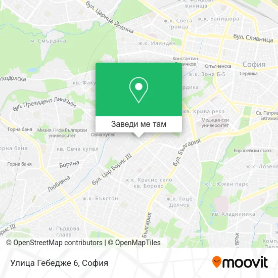 Улица Гебедже 6 карта
