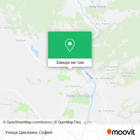 Улица Циклама карта