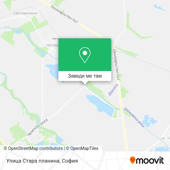 Улица Стара планина карта