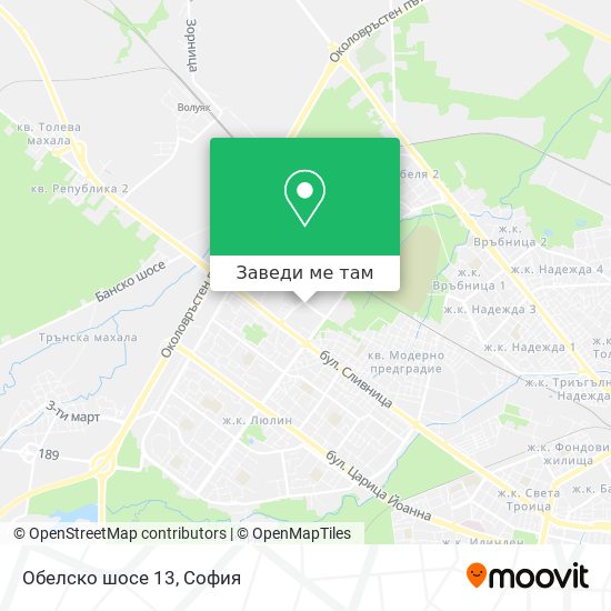 Обелско шосе 13 карта