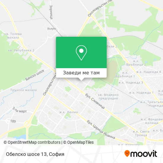 Обелско шосе 13 карта