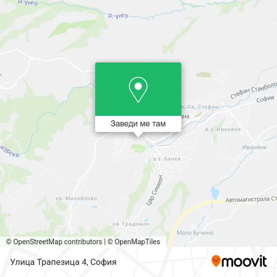 Улица Трапезица 4 карта