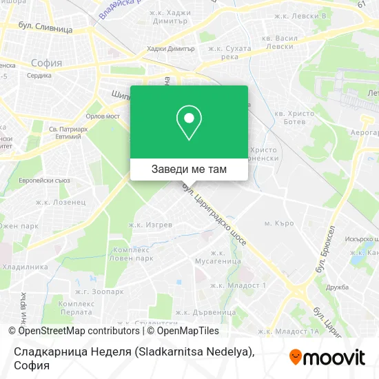 Сладкарница Неделя (Sladkarnitsa Nedelya) карта