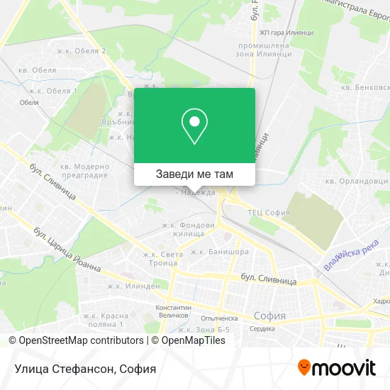 Улица Стефансон карта