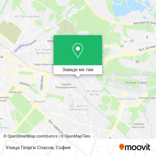 Улица Георги Спасов карта