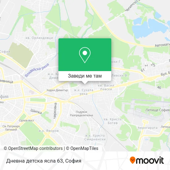 Дневна детска ясла 63 карта